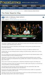 Poker Listings, January 9, 2010